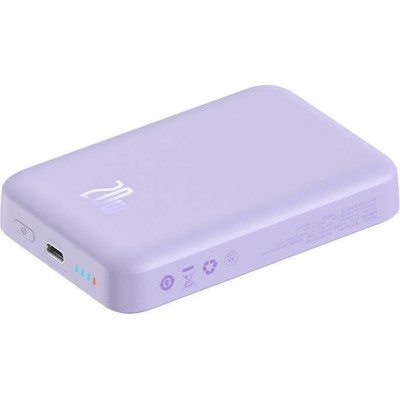 Baseues Magnetic Mini Powerbank 10000mAh 20W Purple